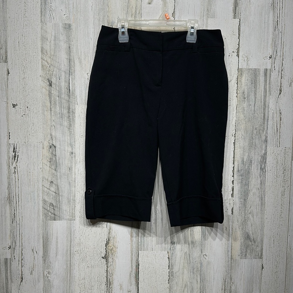 A. Byers womens black capri dress pants size 9 excellent condition!